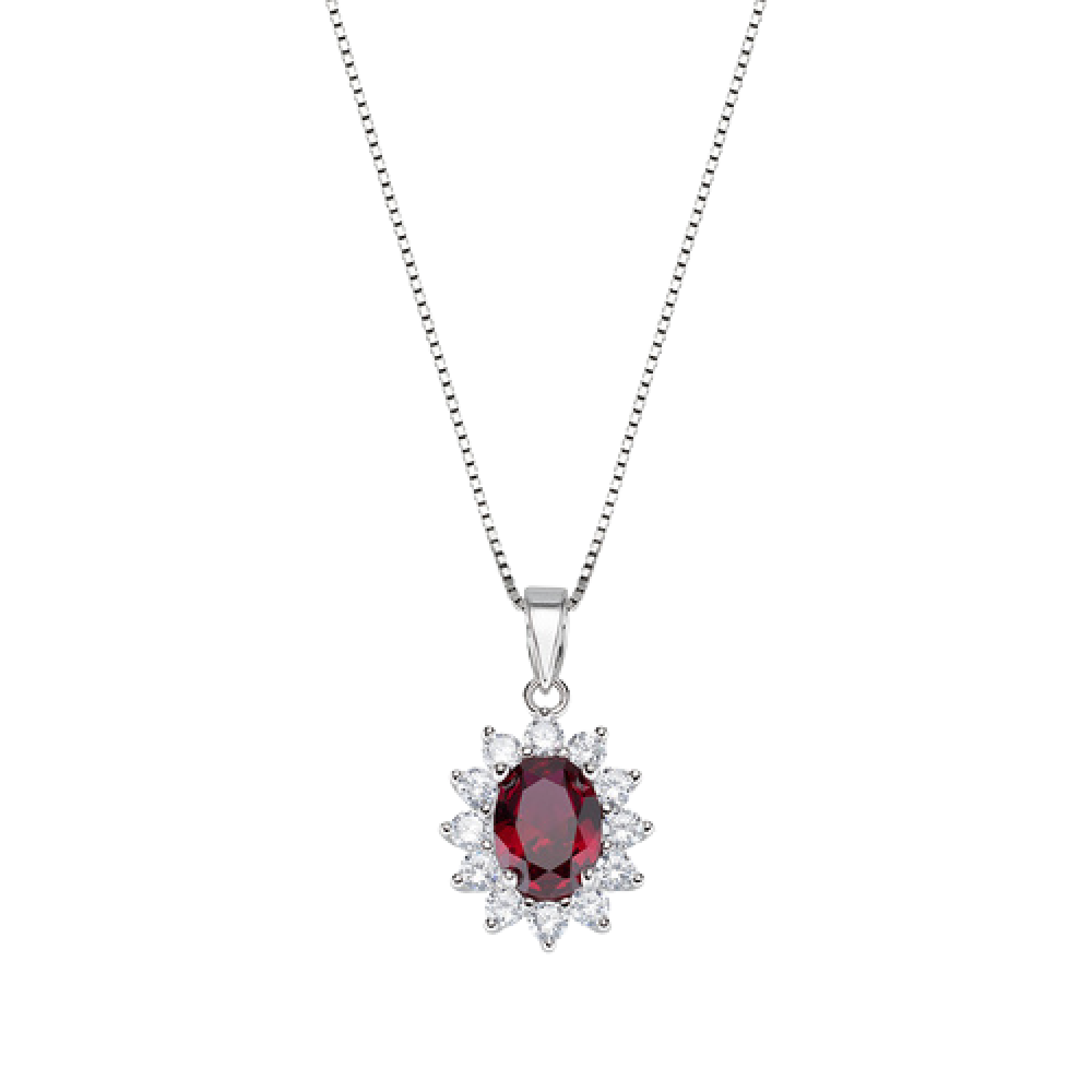 Royal Lady Ruby Zircon Necklace