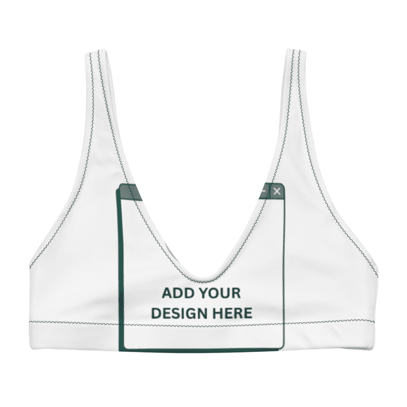 Recycled padded bikini top / XS
