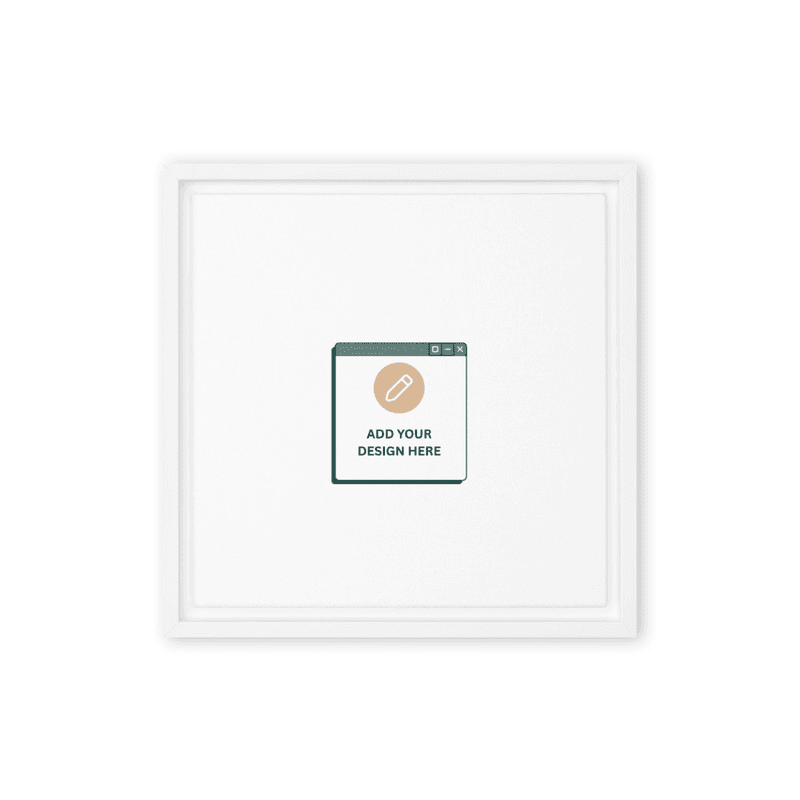 Framed canvas / 12″×12″