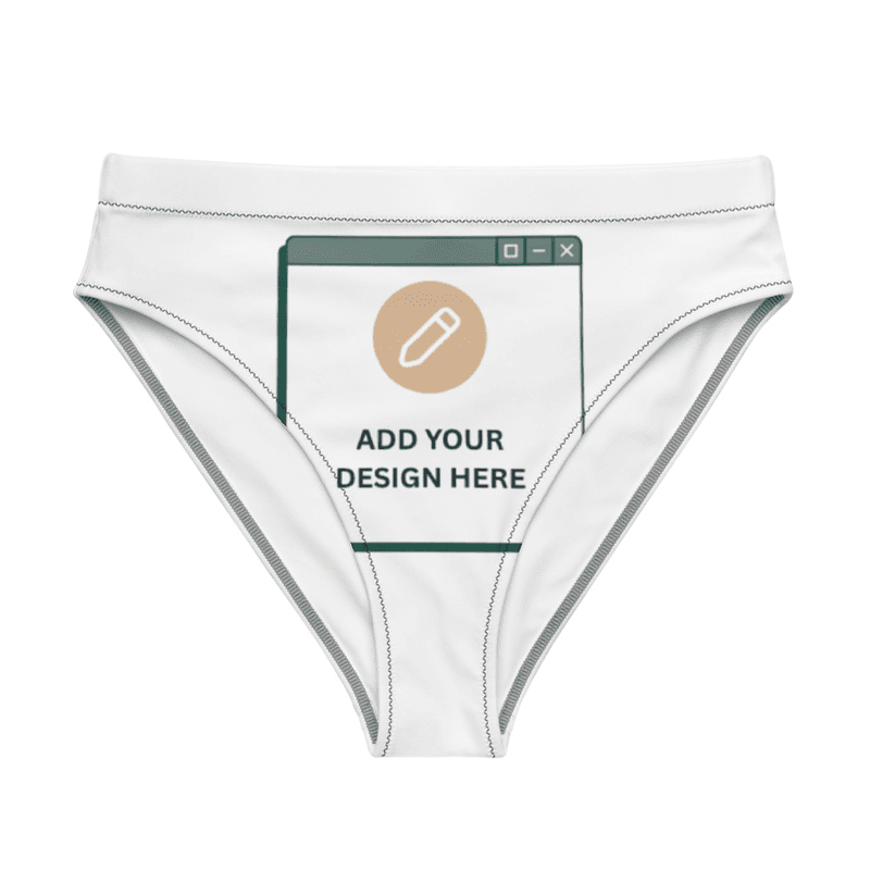 Recycled high-waisted bikini bottom / XS