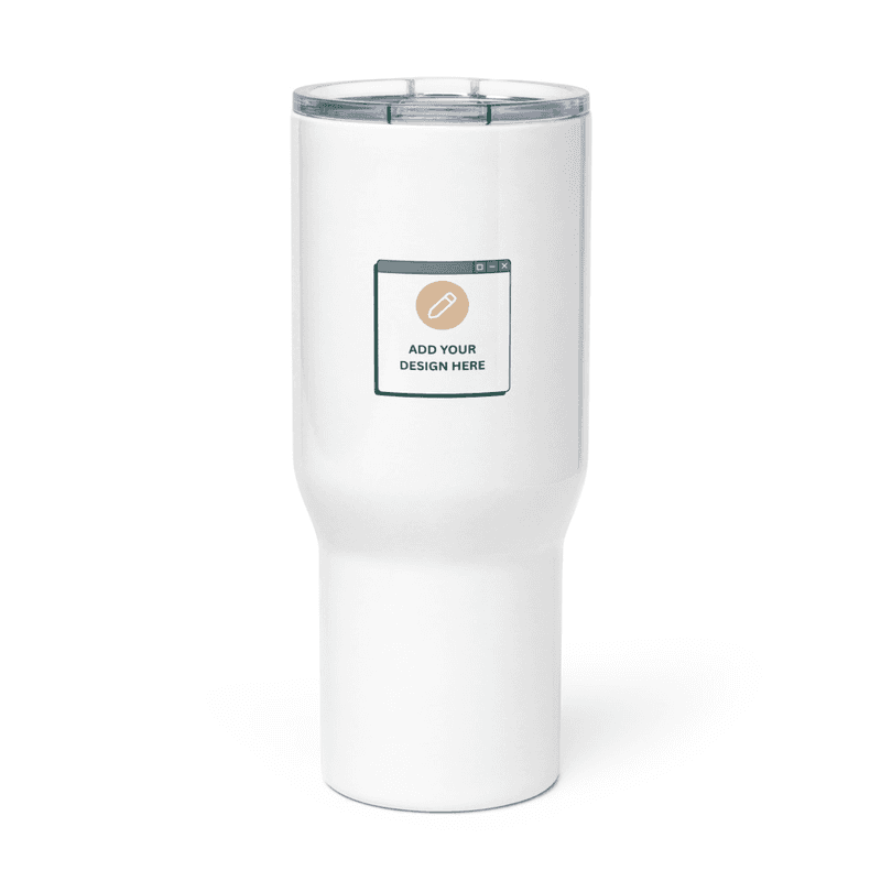 Travel mug with a handle / 25 oz