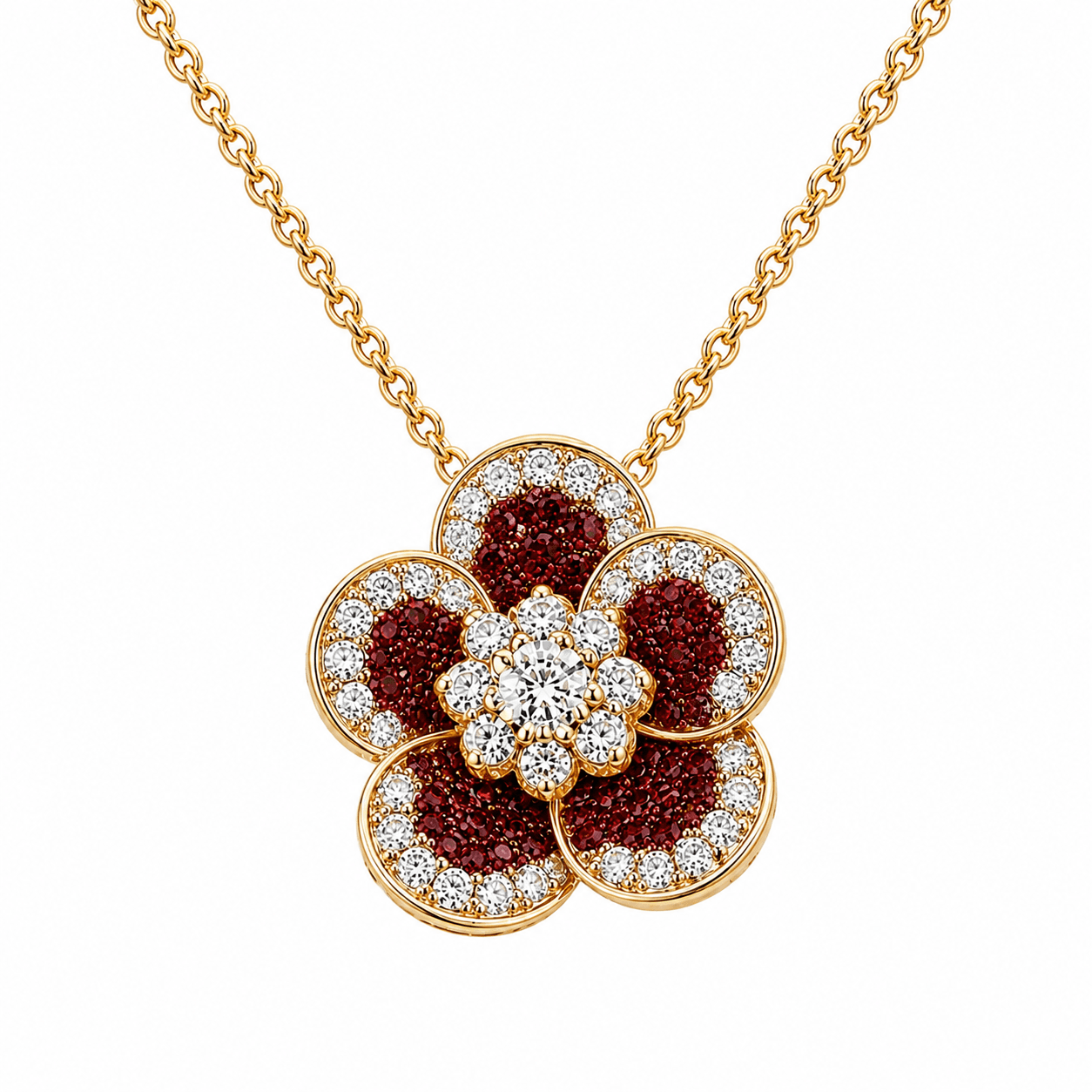 Diamond Bloom Pendant Necklace