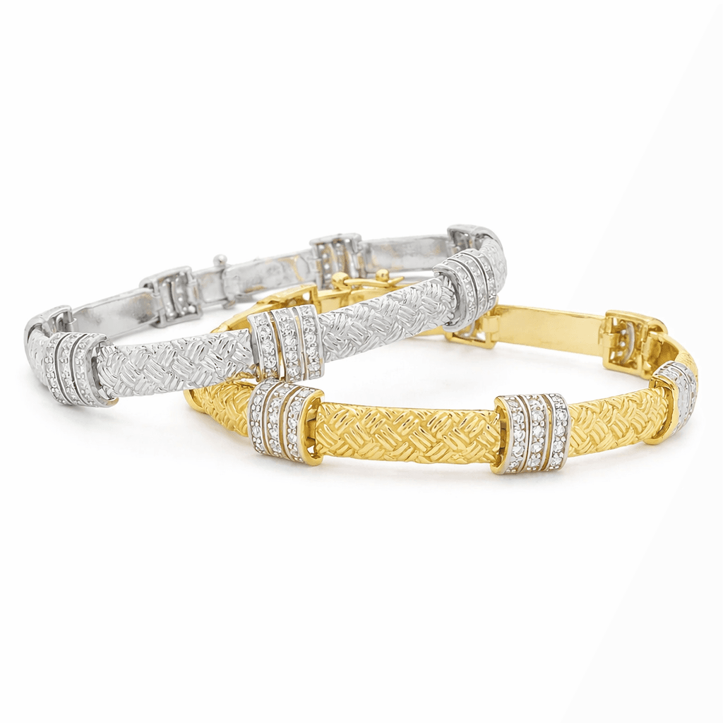 Braided Bar Italian Bracelet