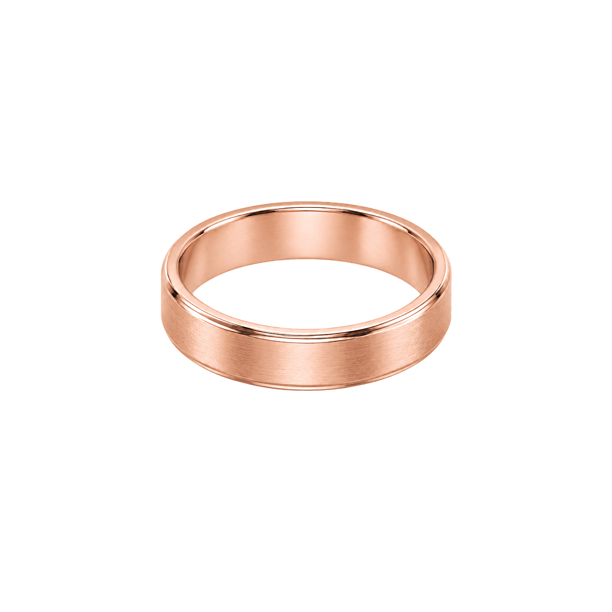 Meridian Brushed-Edge Wedding Band