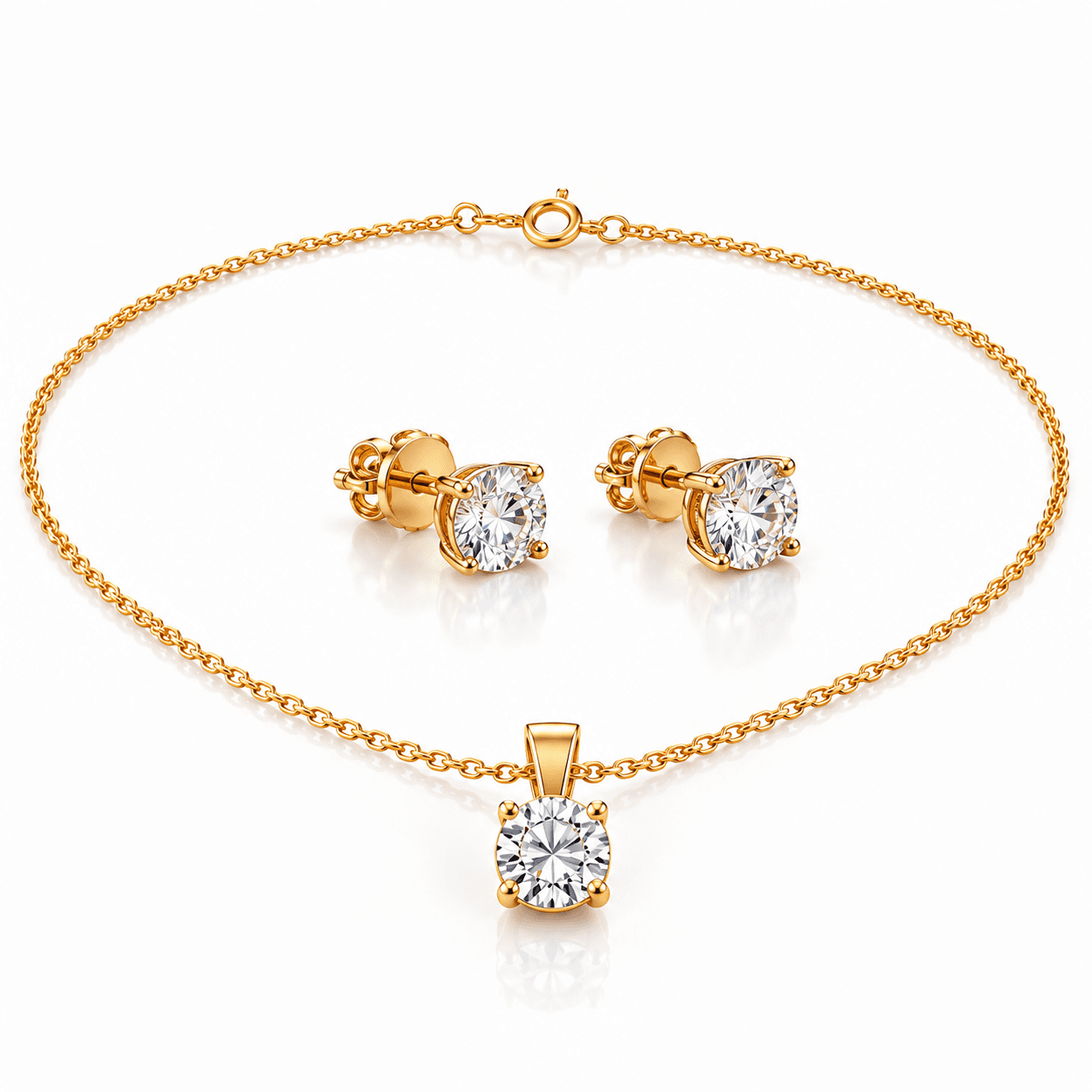 Bella Luz - 6 CT Diamond Set 14k Yellow Gold