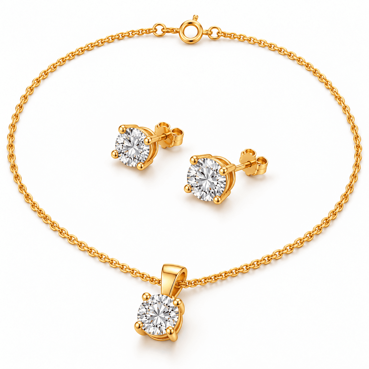 Bella Luz - 6 CT Diamond Set 14k Yellow Gold