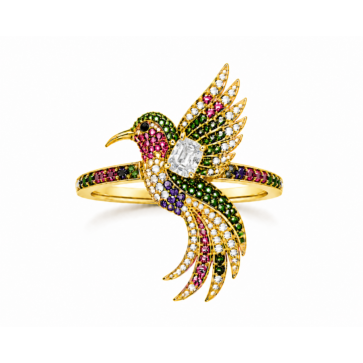 Diamond and Gold Ring - Hummingbird Collection