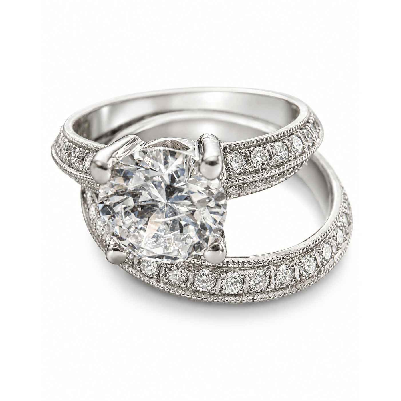 Eternal Promise Wedding Ring Set