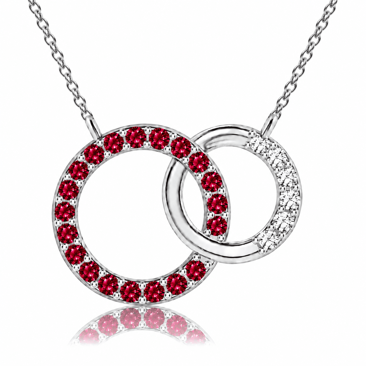 Kiçh Aura Éternité Interlocking Circle Pendant Necklace
