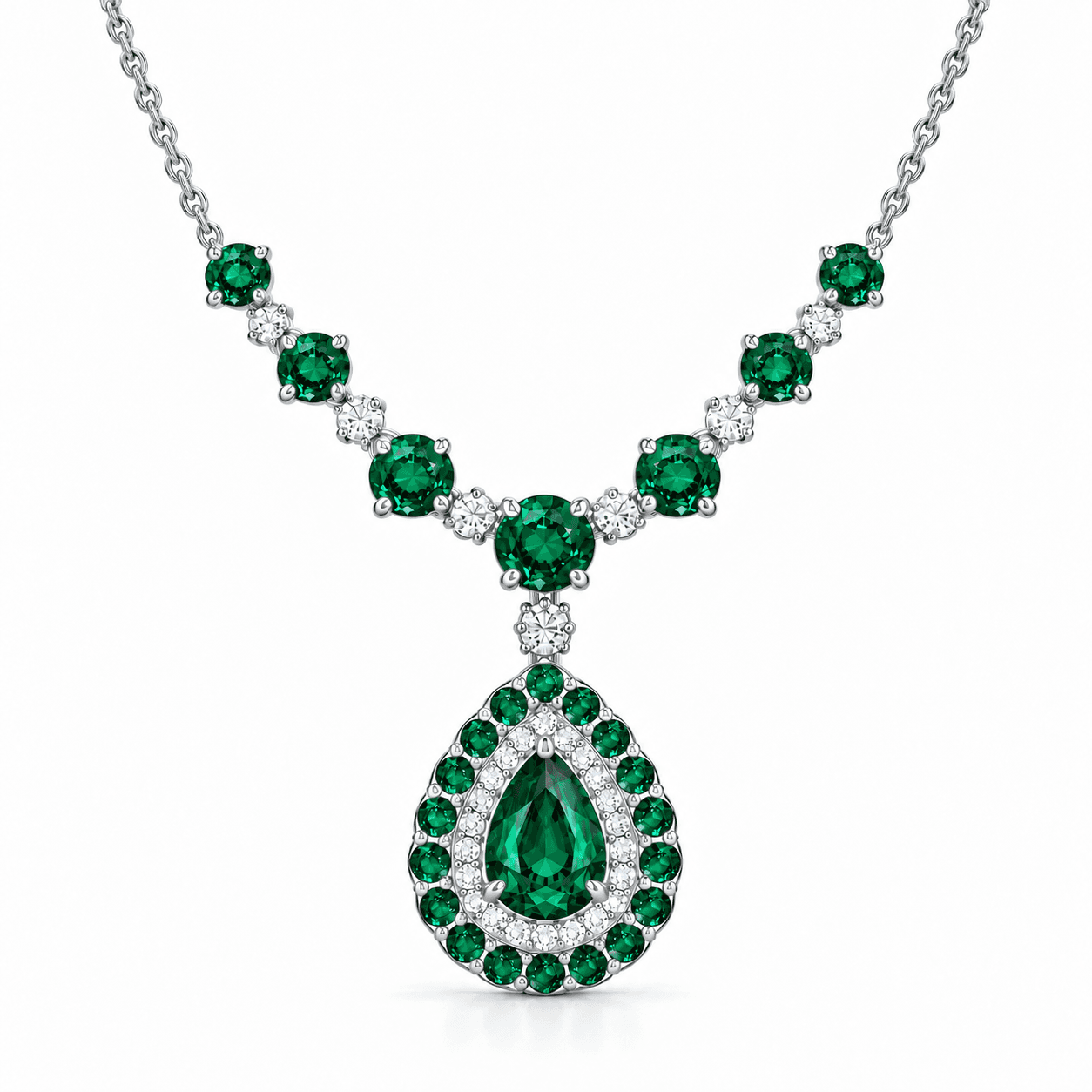 Kiçh Aura Royal Celestia Teardrop Pendant Necklace