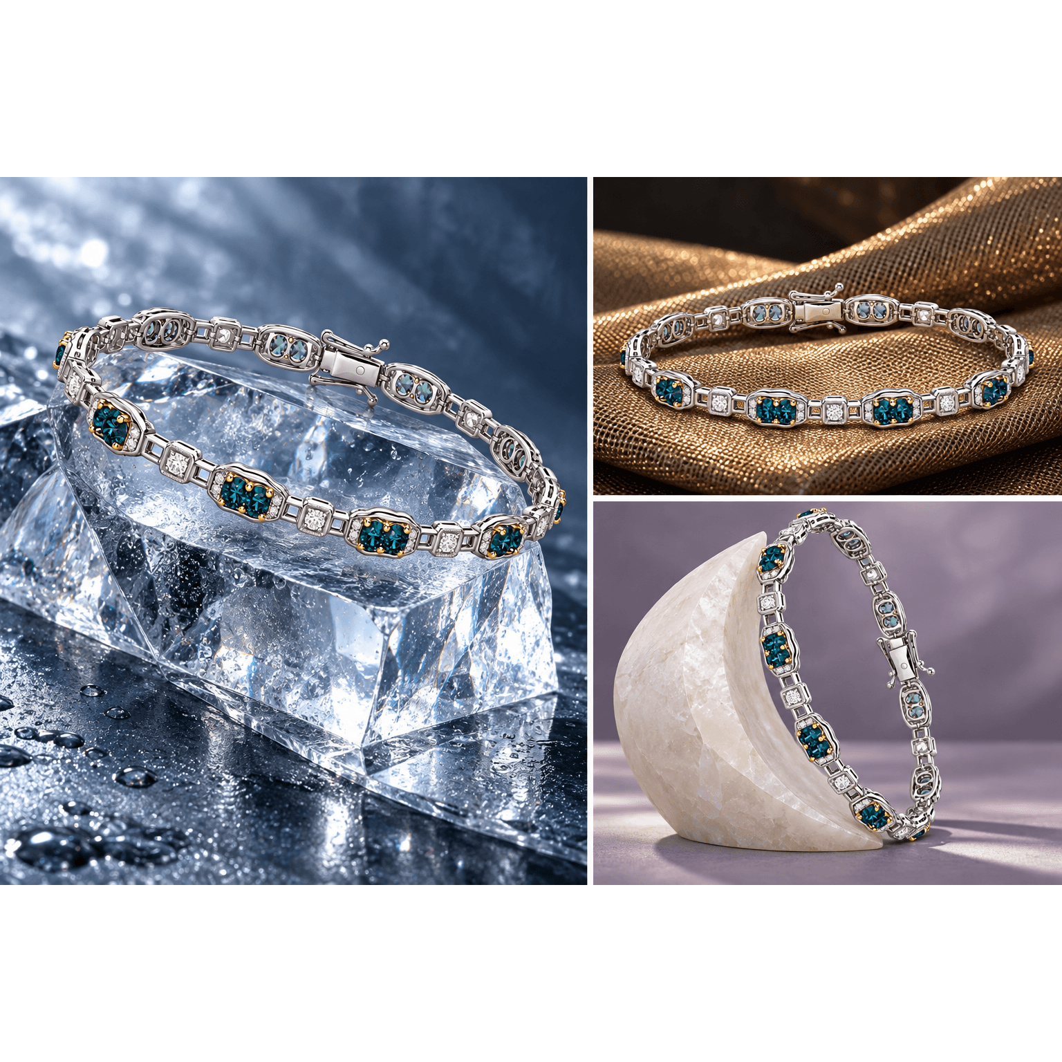 Oceanique EXOTICS Teal Diamond Bracelet
